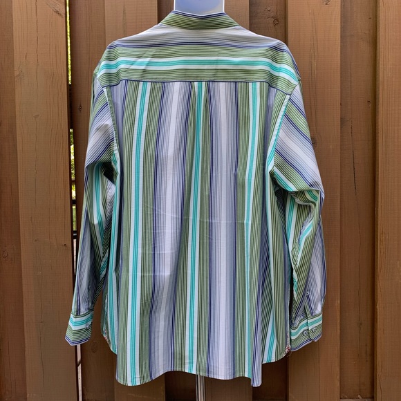 SOLD! Tommy Bahama Striped Silk Blend Shirt - Picture 6 of 8